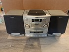 Sony CFD-ZW755 CD AM/FM Radio Duo Cassette-Recorder Tested Working NO Remote — photo 1