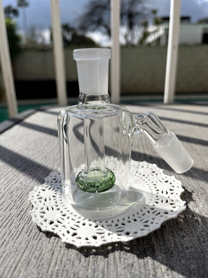 Premium Quality 14mm 45° Green Mini Dry Ash Catcher Water Pipe Bong Bubbler
