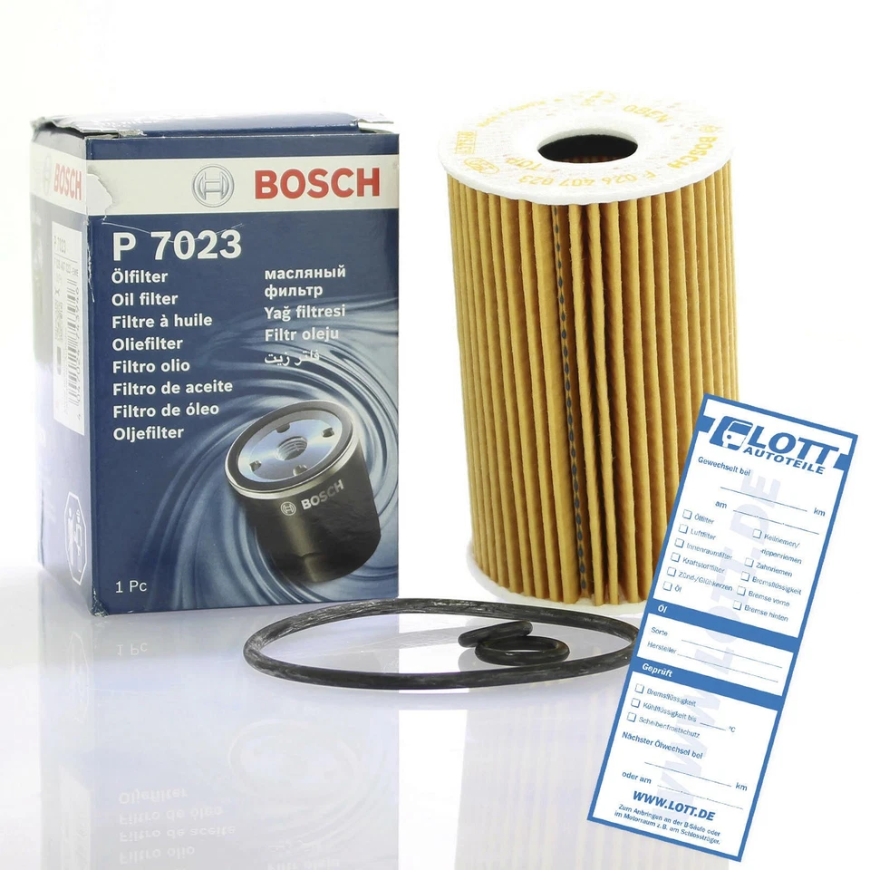 Bosch F026407023 Ölfilter Öl Filter für VW Seat EOS CC B7 Tiguan 2010 - 2019