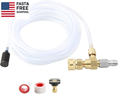 #ad Chemical Injector Kit for High Pressure Washer 4000 PSI Adjustable Soap Dispens $42.58