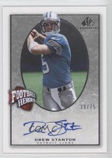 2007 SP Chirography Football Heroes Silver 39/75 Drew Stanton #FH-DS Auto 0p5