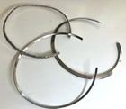 Vintage 3 Silver Chunky Circular Runway Choker Insertive Necklaces — photo 1