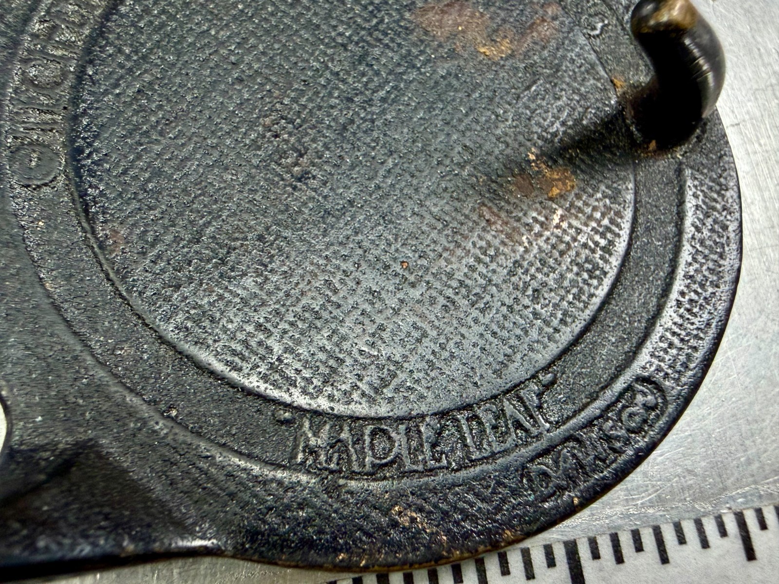 Maple Leaf Solid Brass Vintage 1978 Round Belt Bu… - image 10