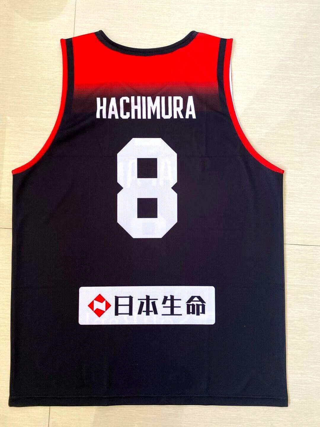 Rui Hachimura #8 Japan Jersey Hot Printed Custom Name and Number
