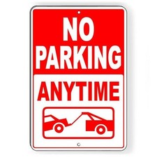 No Parking Anytime Vehicles Will Be Towed Sign / Decal / Private Np070 /