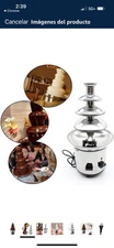 4 Tiers Stainless Steel Hot Luxury Chocolate Fondue Fountain Wedding, Birthday