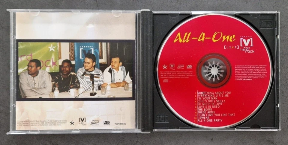CD - All 4 One - At the hard Rock - Live von Channel 5 - 11 Songs - Bild 4 von 4