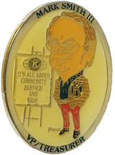 Kiwanis Inter. VP Mark Smith III "It's All About Community Service & Kids" Pin