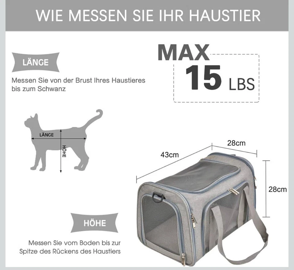 Transporttasche Haustiere - Bild 2 von 4