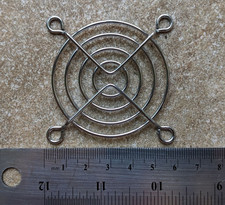 Chrome Steel 60mm Fan Grill/Guard, 2-1/16" Inch Diameter