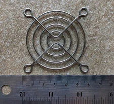 Chrome Steel 60mm Fan Grill/Guard, 2-1/16" Inch Diameter