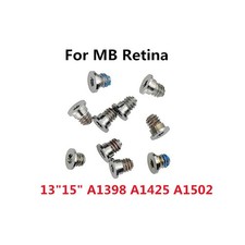100sets/lot New For MacBook Pro Retina A1398 A1425 A1502 Bottom Screw Screws