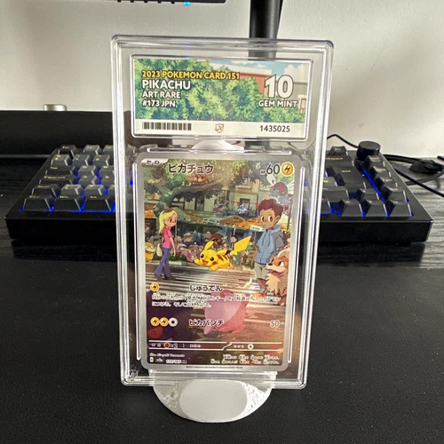 Pokémon Card 151 Pikachu Art Rare Holo #173 Japanese 2023 ACE Graded