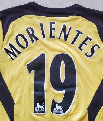 Liverpool FC Shirt Jersey Morientes 19 Youth M Reebok Away 2004