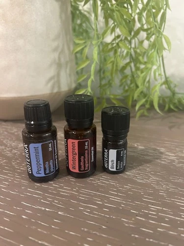 doTerra Birch 5ml,  Wintergreen 15ml,  Peppermint 15ml essentail oils FREE SHIP!