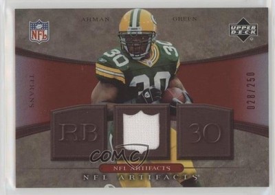 2007 Upper Deck Artifacts NFL Artifacts Red 28/250 Ahman Green #NFL-AG 1n0