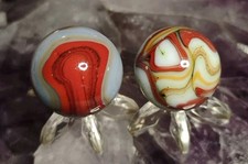 .71"-.66" JABO/D.A.S. MARBLES LOT- GLASS SWIRL TOYS NM 