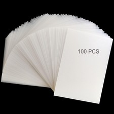 100 PCS Shrink Plastic Sheets, 20 x 14.5cm,Frosted Sanded,Shrinky Art,Kids Craft