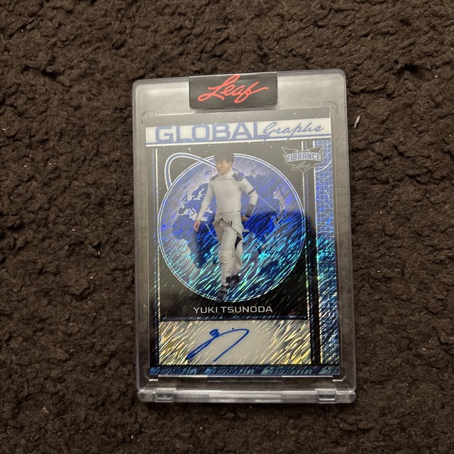 2023 Leaf Vibrance Formula 1 Yuki Tsunoda Global Graphs Pre-Production Proof 2/3