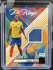YERRY MINA KIT KINGS MEMORABILIA 2024-25 PANINI DONRUSS SOCCER NO. KK-YM