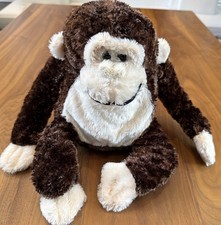 Dan Dee Collector's Choice Ivory Brown Monkey Soft Plush Stuffed Animal 13"