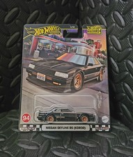 Hot Wheels Premium Boulevard 94 Black Nissan Skyline RS KDR30 R30 Turbo New