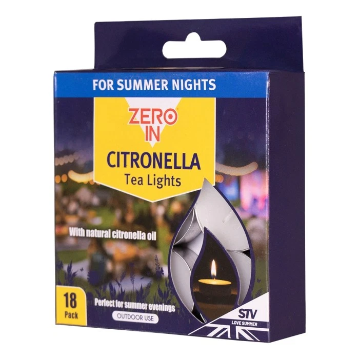 Citronella Tealight Candles – 18-Pack with Natural Oil, Ideal for Summer Evening - Image 3 of 4