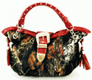 e Borsa strass strass con borsa muschioso con nappe in camouflage rosso tYY7w