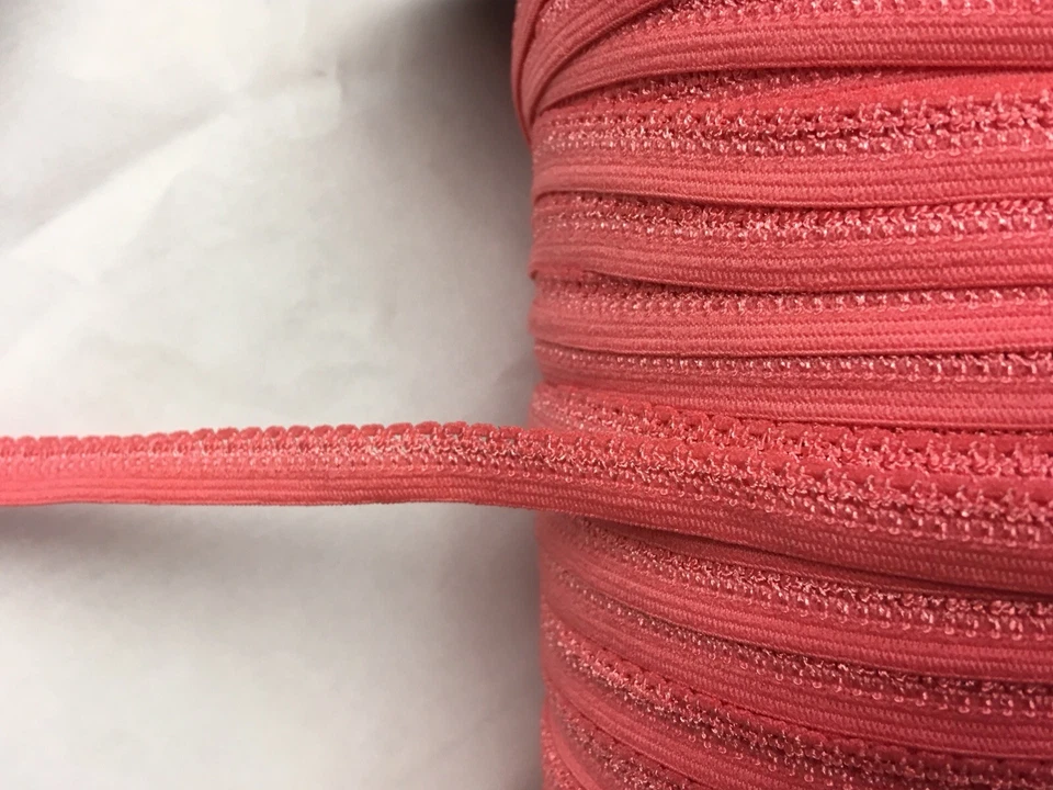 10 yards picot elastic 3/8" Black White beige Blue pink your pick  lavender sage - Image 3 of 3