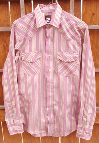 Vtg Karman Western Shirt-35 X Long Tall 