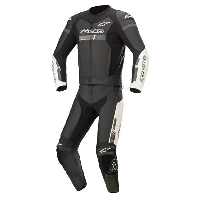 Alpinestars GP Force Chaser 2PC Lederkombi - Schwarz/Rot, Mit Protektoren (Neu Mit Etikett)