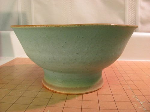 Cuenco chino vintage con patas de porcelana Qing Celadon hecho a mano por Wolf - Imagen 2 de 11