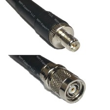 RFC400UF RP-SMA FEMALE to RP-TNC MALE Coaxial RF Cable USA-Ship Lot