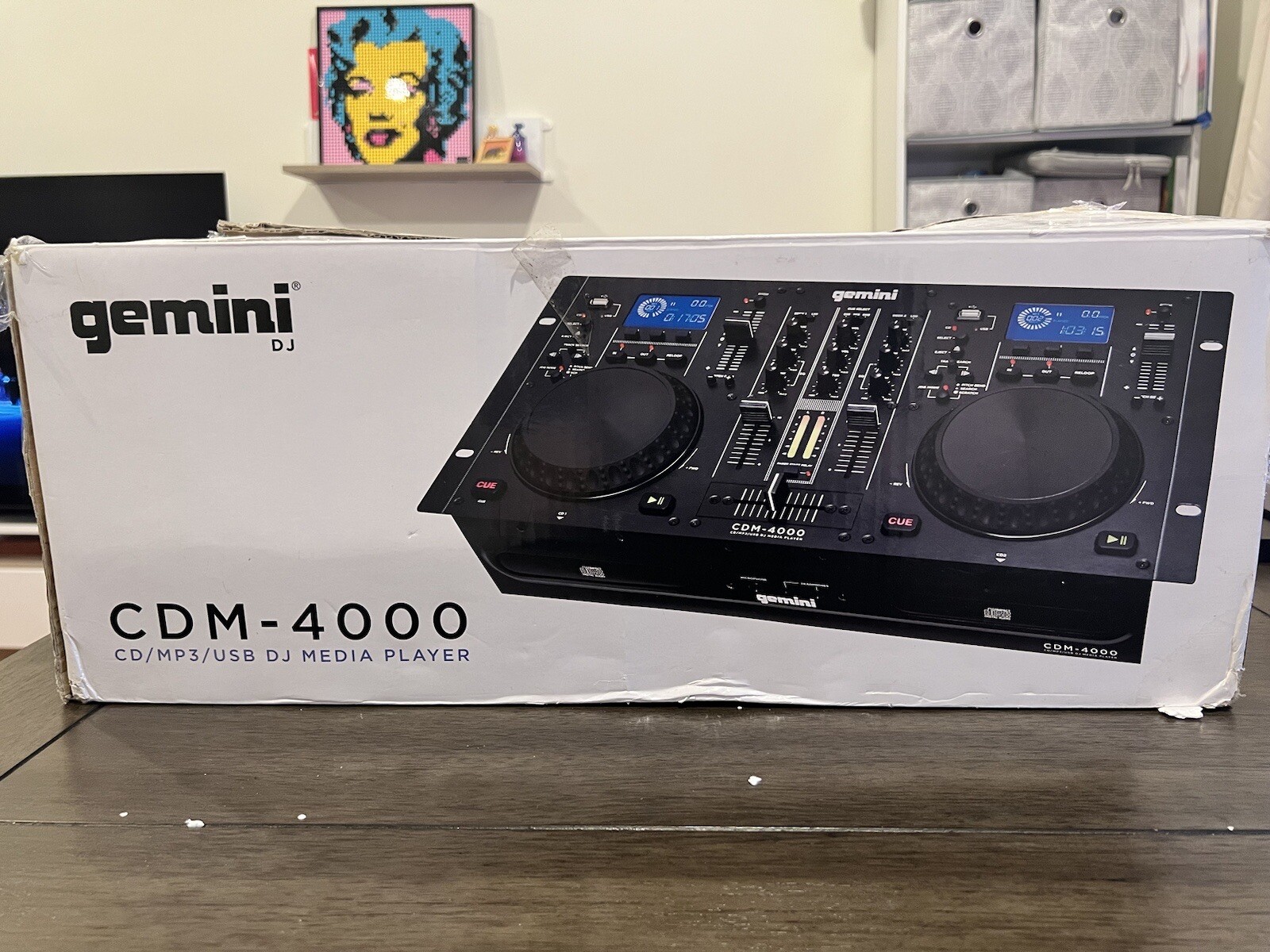 Gemini DJ CDM-4000 CD/MP3/USB DJ Media Player TESTED/WORKING