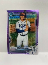 2021 Carlos Colmenarez Bowman Chrome Rookie Purple Refractor 138/250 excel cond.