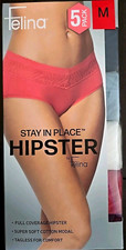 Felina Women's 5-Pack Full Coverage Hipster Panties, Multicolor, MEDIUM, NEW