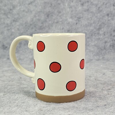 MSRF Design Studio Red Polka Dots Coffee Mug Cup 12 oz | eBay