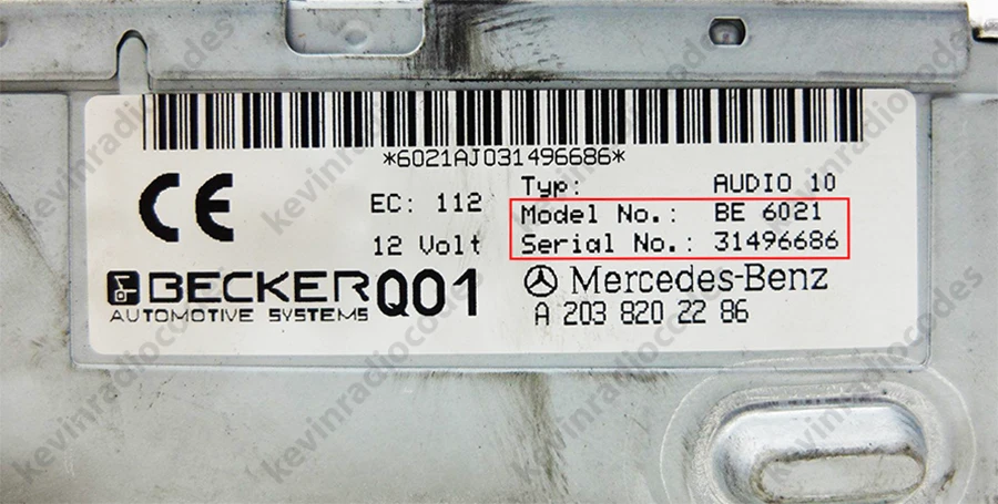 ✅BECKER RADIO CODIGO DESBLOQUEO BMW CHRYSLER FERRARI MERCEDES PORSCHE✅ - Imagen 3 de 3