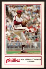 Jerry Koosman Philadelphia Phillies Card #7 Cigna ~ Police Dept Sportsmedia 1985