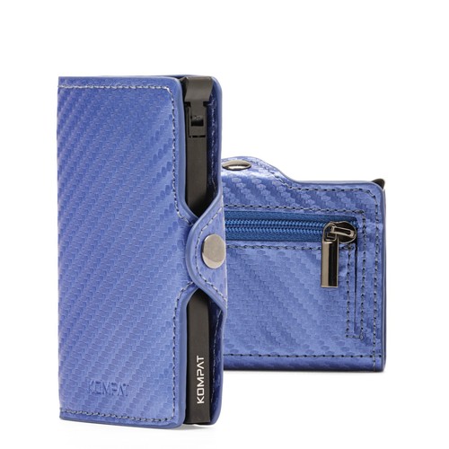 Porta Carte di Credito RFID Portafoglio Uomo Slim Portafoglio Piccolo Sottile - Foto 48 di 83