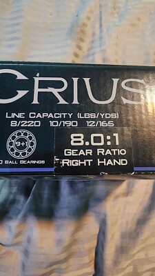 crius fishing reel SixGill Crius Bass fishing 8.0: 1 RIGHT handed casting reel