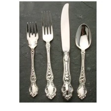 Violet by Wallace Sterling Silver individual 4 Piece Place Setting
