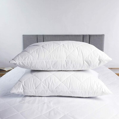 Non Allergenic Hollowfibre Soft Polycotton Pillow Pairs - Foto 3