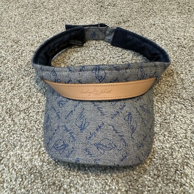 Y2K Vintage Baby Phat Visor Hat Cap Blue Denim Monogram Logo  display picture 1