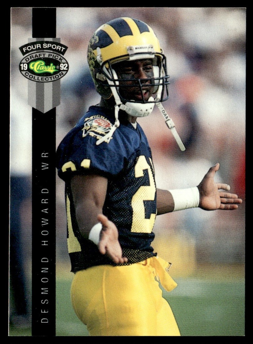 1992 Classic Draft Pick Collection Promotional Card Desmond Howard Rookie