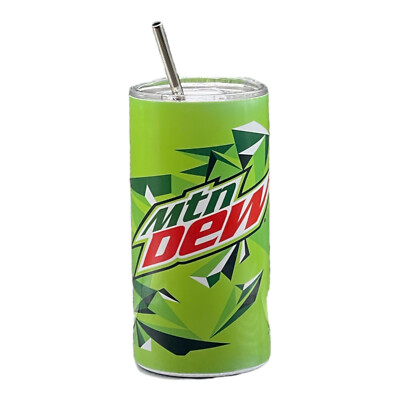Custommade 12oz Stainless Steel Tumbler~Mountain Dew Wrap~Soda Pop~Soft Drink