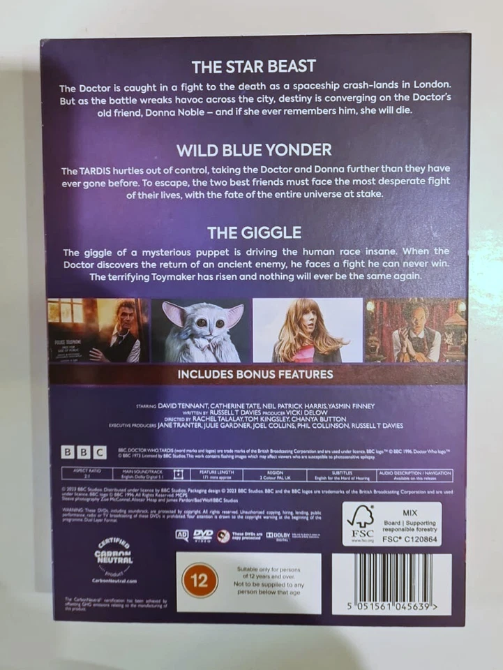 DOCTOR WHO 60th ANNIVERSARY SPECIALS     BRAND NEW SEALED GENUINE UK DVD - Image 2 of 2