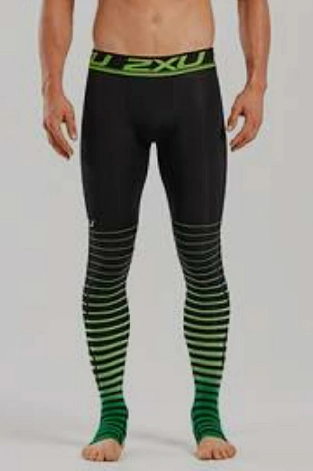 2XU POWER RECOVERY COMP. TECHNOLOGY + OVER-FOOT COMPRESSION MEN TIGHTS SIZE-S - Image 2 of 3