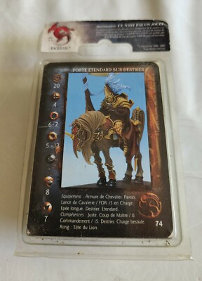 Figurine Rackham Porte Étendard Sur Destrier Lions Alahan - Neuve