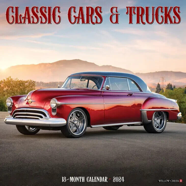 Willow Creek Classic Cars & Trucks 2024 12 x 12 Wall Calendar w eBay